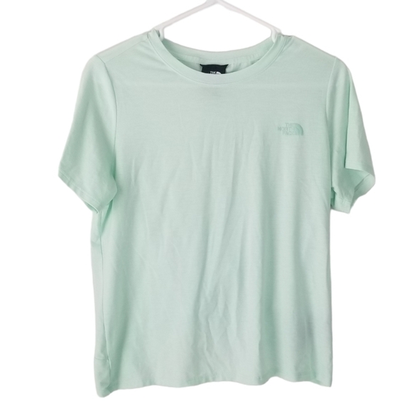 The North Face Wander Twist Back Short Sleeve Athletic Shirt Mint Green Size M - Picture 3 of 13